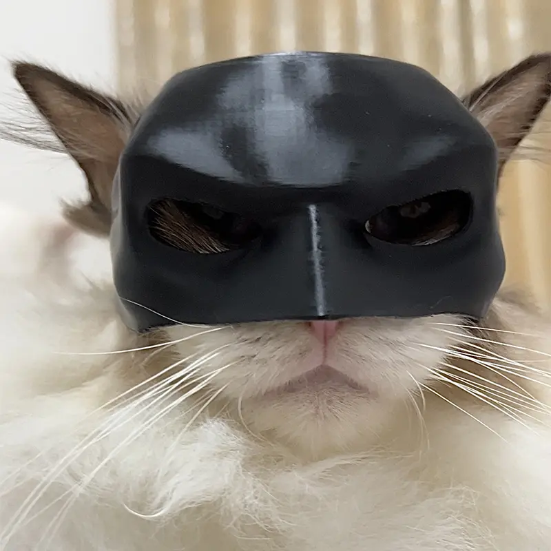 New Black Bat Cat Avenger Mask Cute Bat Mask Cool Matte Mask Cat Superhero Pet Toys For Cats And Dogs Make-up Party Supplies