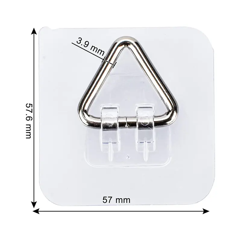 20pcs Triangular Hook Wall Hangers Self-adhesive Hanging Plates Hanging Wall Panels Picture Frames Art Hanging Vertical Hooks