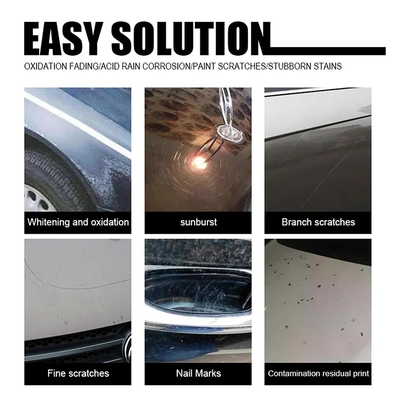 Car Scratch Remover Wax Polishing Compound V-Vaxy Car Care Cleaning Tool Repair Polishing Wax Auto Wheel Hub Rust Cleaning Agent