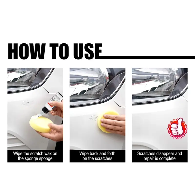 Car Scratch Remover Wax Polishing Compound V-Vaxy Car Care Cleaning Tool Repair Polishing Wax Auto Wheel Hub Rust Cleaning Agent