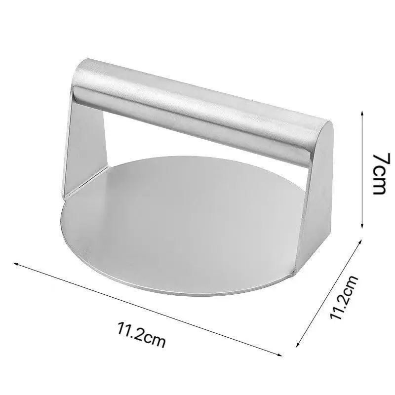 Stainless Steel Meat Compactor Hamburger Patties Cooked Meat Circular Press Mold Tool Kitchen Beef Dough Cake Baking Press Tool