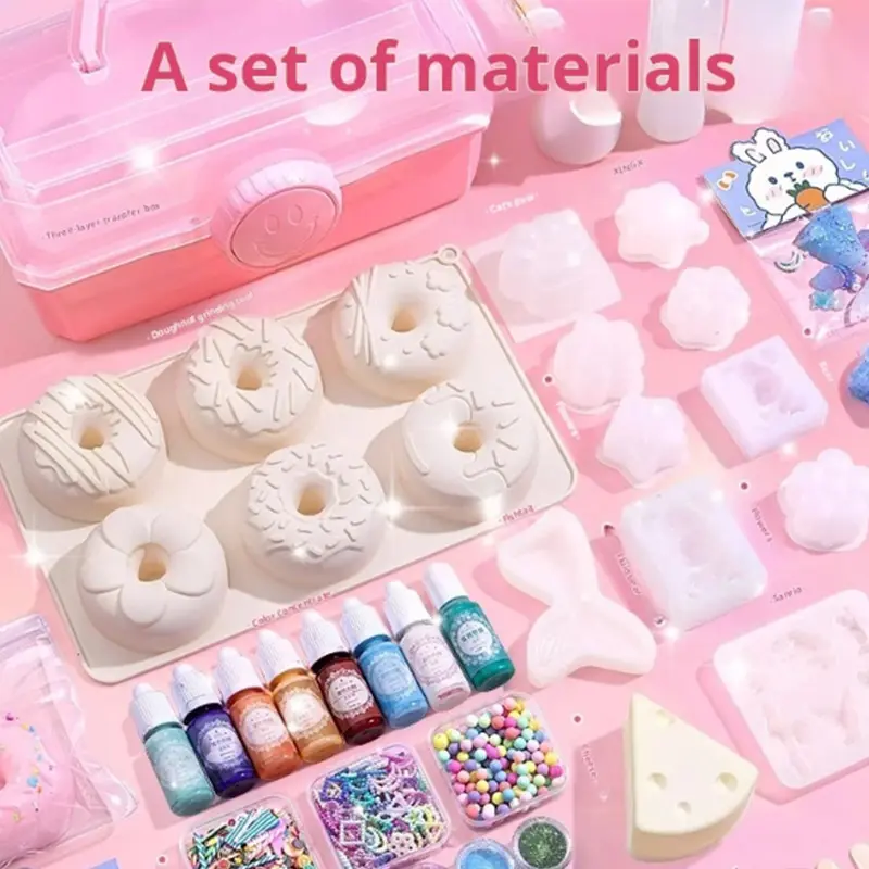 Cat Claw Pinch DIY Material Package Pinch Handmade Silicone Set Cartoon Soft Mud Homemade AB Glue Decompression kids Cute Gifts