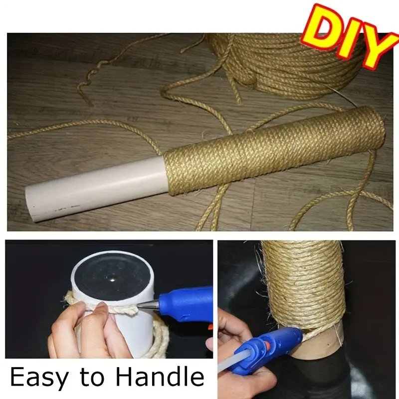 Replacement Cat Climbing Rope Cat Scratch Rope DIY Natural Sisal Rope Cat Climbing Post Rope Sisal Rope For Indoor Pet Climbing