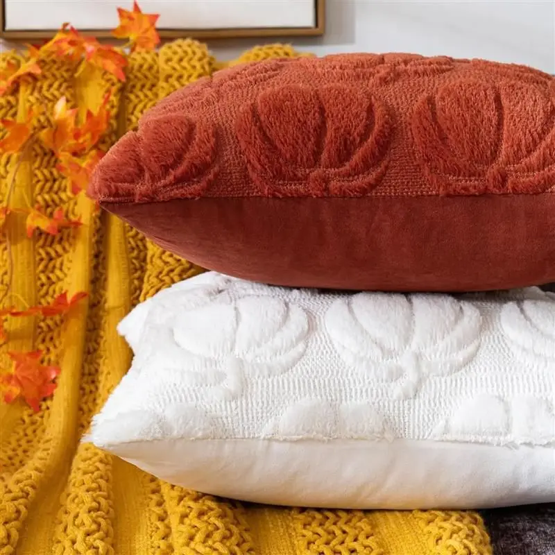 2025 New Pumpkin Plush Pillow Living Room Sofa Embroidered Crafts Pillow Pillow Bedhead Pillowcase Cushion Cover Pillow Cover