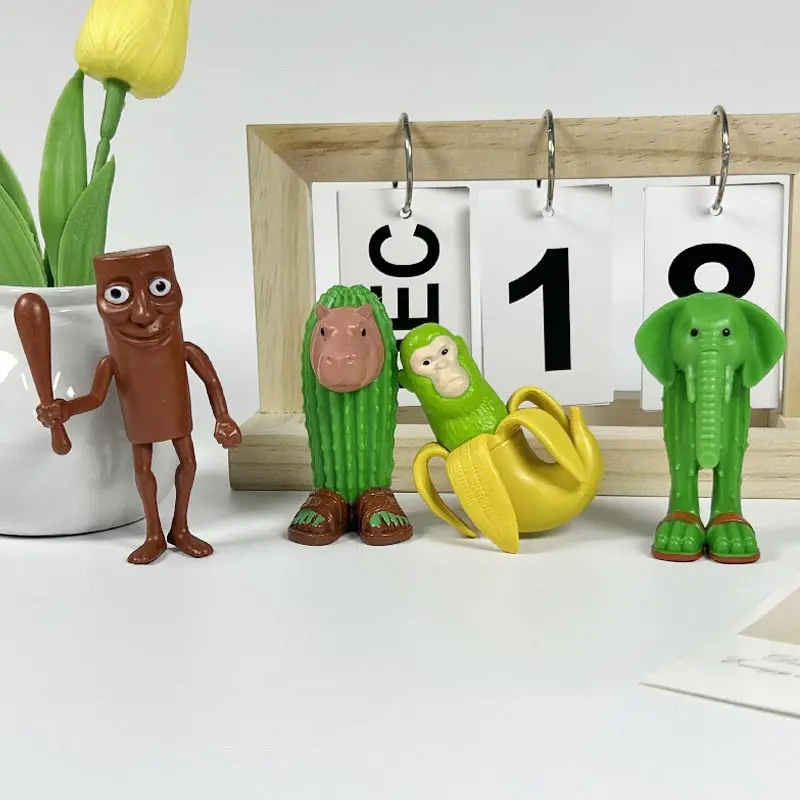 Italian Brainrot Tung Sahur Model Ornament PVC Material Tralalero Tralala Bombardino Crocodilo Shimpanzini Bananini Decoration