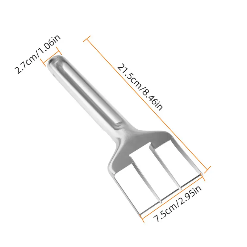 Stainless Steel Fruit Knife Watermelon Fork Slicer Multifunctional Fruit Slicer Hami Melon Watermelon Melon Kitchen Tool Slicer
