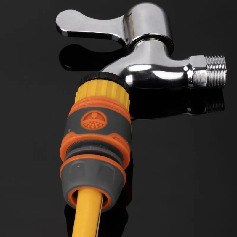 Plastic Wrap Glue Water Connection Faucet 4/6 Points Garden Hose Quick Connector Water Pipe Faucet Extender Connector Irrigation