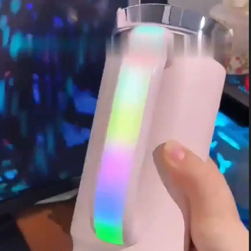 Creative Colored Luminous Handle For Stanley Water Cup 30/40oz Insulated Mug Accessories USB Magnetic Charging Anti Slip Handle