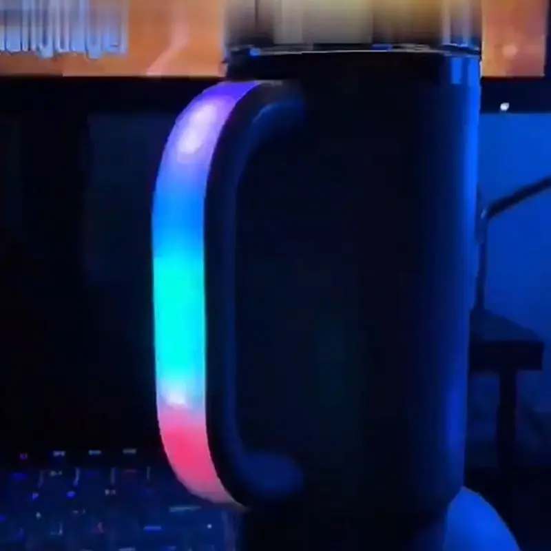 Creative Colored Luminous Handle For Stanley Water Cup 30/40oz Insulated Mug Accessories USB Magnetic Charging Anti Slip Handle