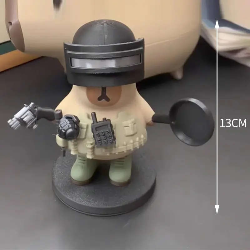 Capibala Special Forces Magnetic Desktop Pendant 3D Printed Model Home Office Decoration Dolphin Collection Gift Children's Gift
