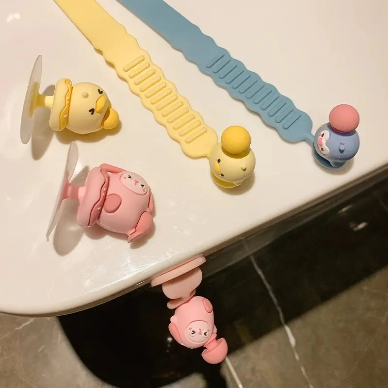 Cute Toliet Lid Lifter Seat Handle Holder Kawaii Toilet Seat Lifter Touch Free Silicone Toilet Lid Handle Bathroom Accessories