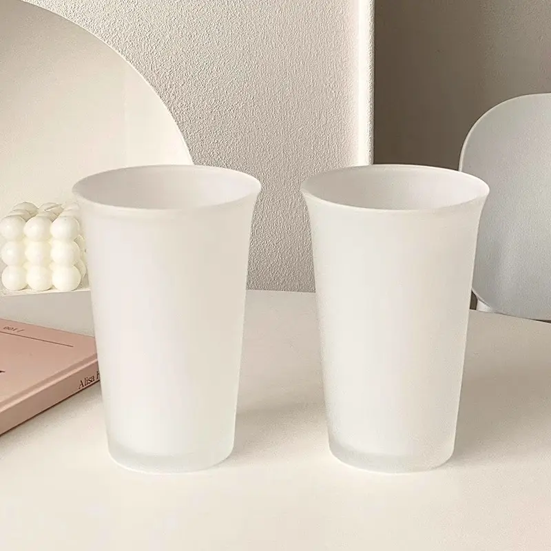 Cute Frosted Glass Cup For Home Simple Glass Coffee Cup Tumbler For Wine Juice Tea Whiskey Espresso 365ml Drinking Glasses Gift