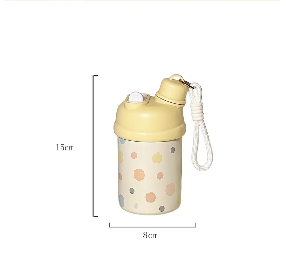 Kawaii Cat Bow Thermos Bottle With Straw For Coffee Tea 420ml Cute Boba Water Bottle Thermal Mug Insulated Cup For Girl Kids
