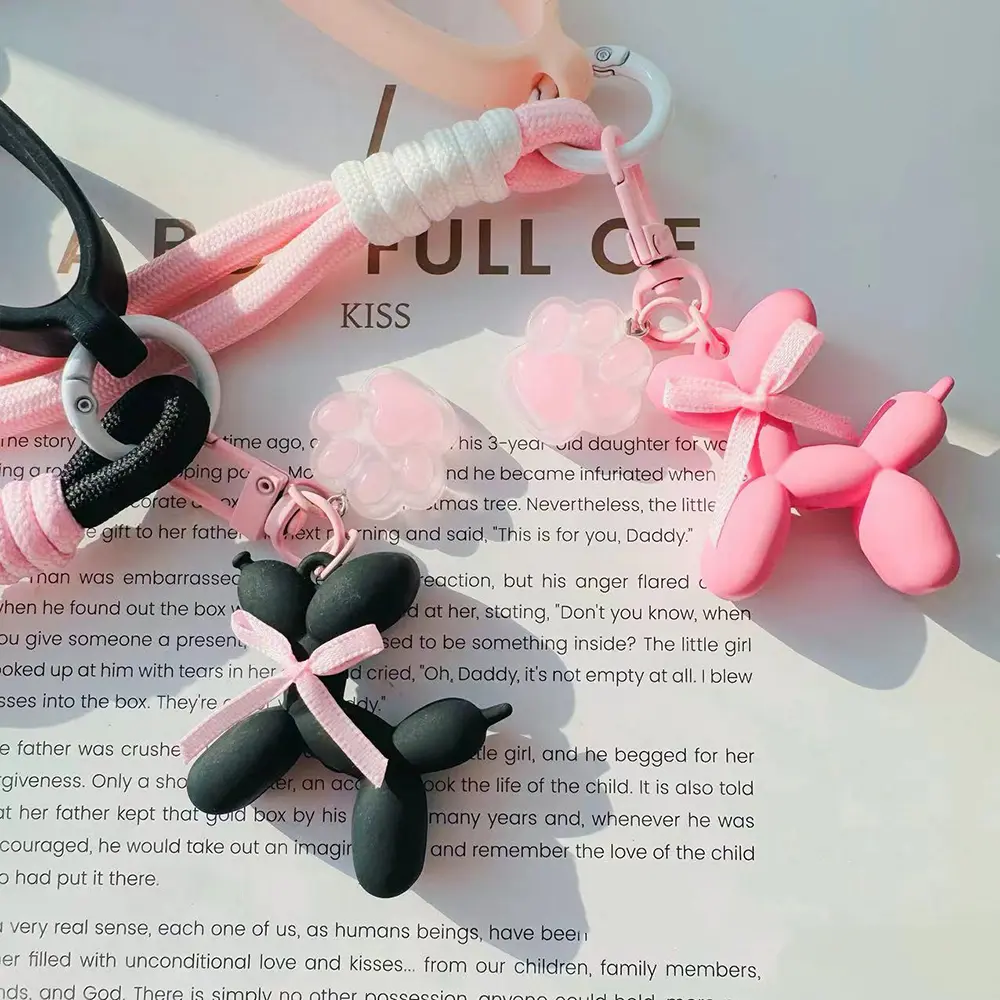 Luxury Cat Claw Puppy Tumbler Handle Strap Holder Cute Water Bottle Handle Grip Hanging Lanyard For 6-10cm Cup Mouth