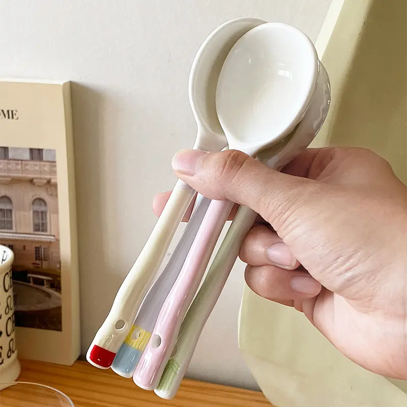 Kawaii Macaroon Color Chinese Chopsticks Spoon 5 Pairs/ Set Cute Korean Chopstick With Gift Box Kids Adult Kitchen Accessories