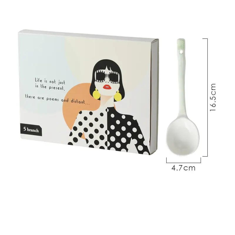 Kawaii Macaroon Color Chinese Chopsticks Spoon 5 Pairs/ Set Cute Korean Chopstick With Gift Box Kids Adult Kitchen Accessories