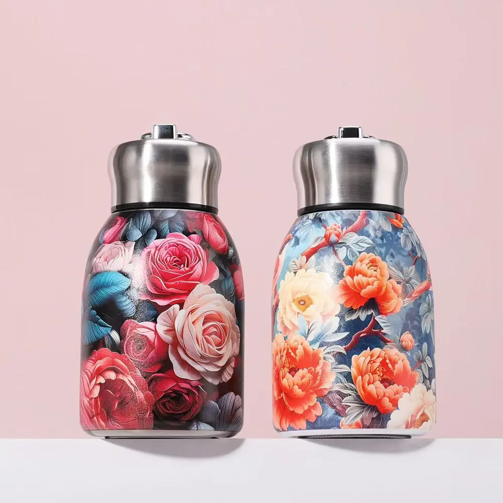 Luxury Thermo bottle Tumbler 300ml Mini Thermal Water Bottle Stainless Steel Portable Coffee Tea Cup Gift For Women Girl