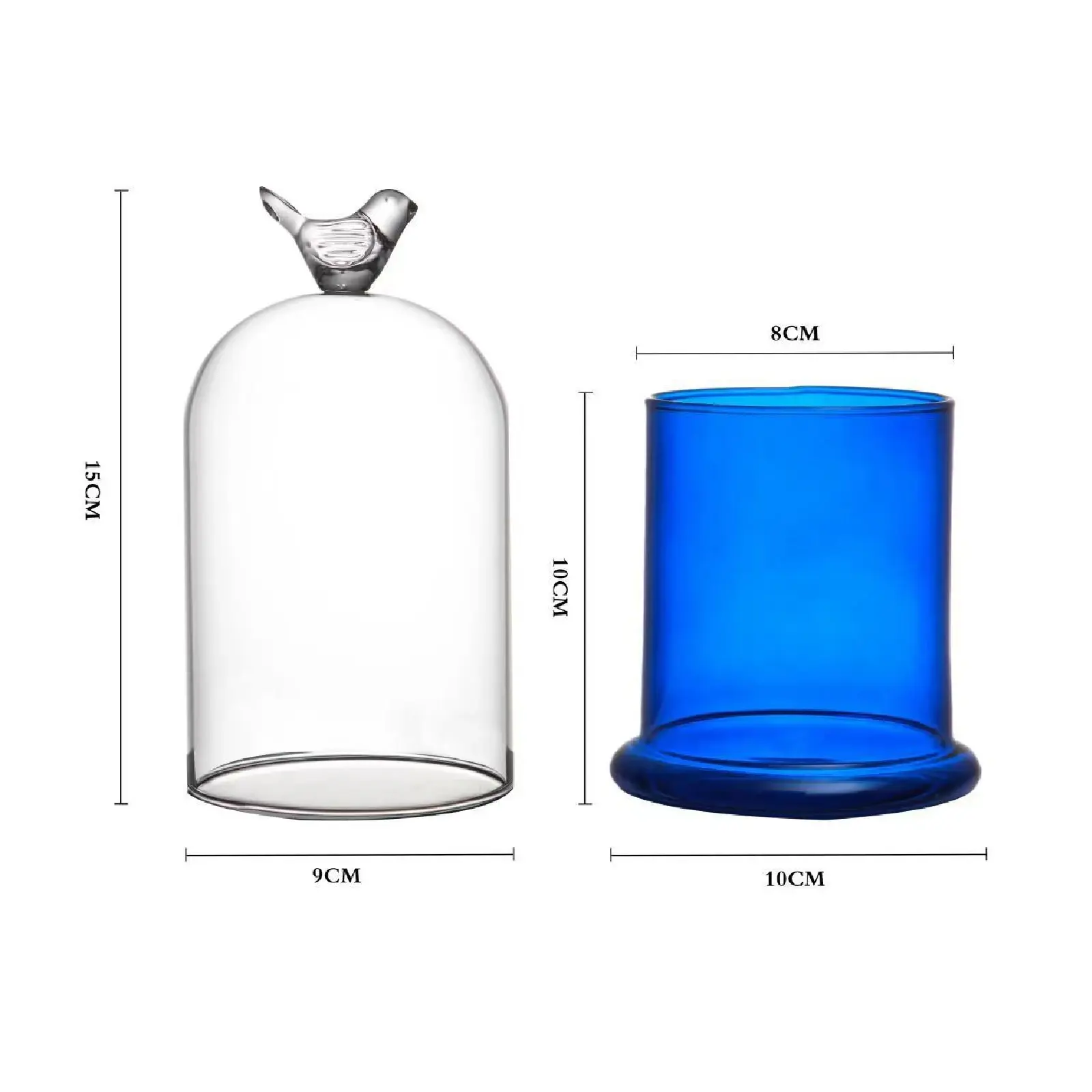 Glass Candle Cup Ornaments Essential Oil Crystal Decorative Bottle Aromatherapy Glass Candlestick Home Decoration Accessories