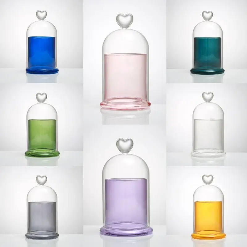 Glass Candle Cup Ornaments Essential Oil Crystal Decorative Bottle Aromatherapy Glass Candlestick Home Decoration Accessories