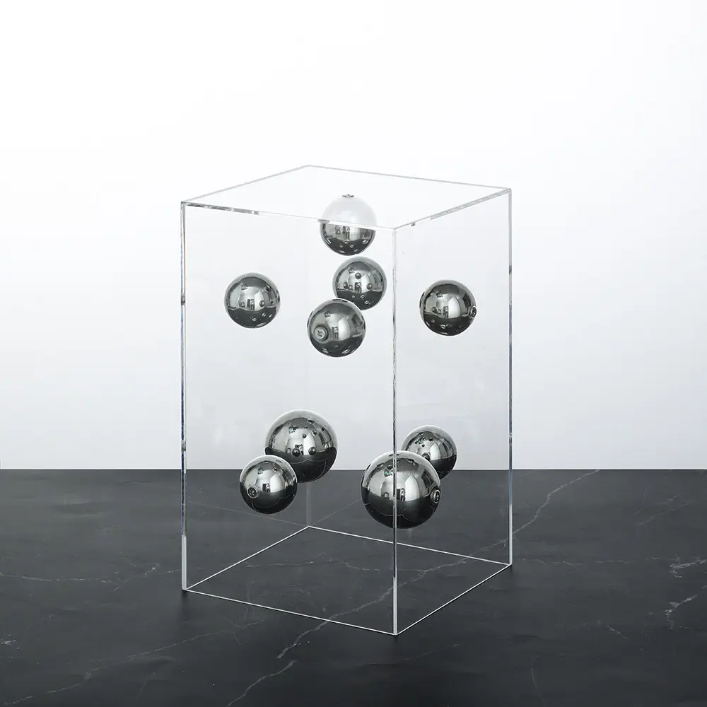 Modern Minimalist Acrylic Cover Planet Ornaments European Luxury Home Decoration Accessories Square Aesthetic Decorations