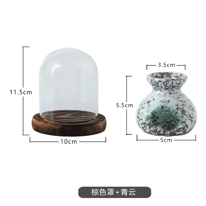 Chinese Ceramic Toothpick Jar Retro Toothpick Tube with Cover Creative Floss Cotton Swab Box Storage Box Set Home Decoration