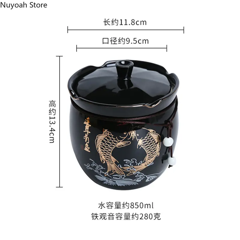 Creative Ceramic Storage Jars with Lid Coffee Tea Cans Ornaments Kitchen Storage Supplies Home Decoration 800ML Sealed Jars