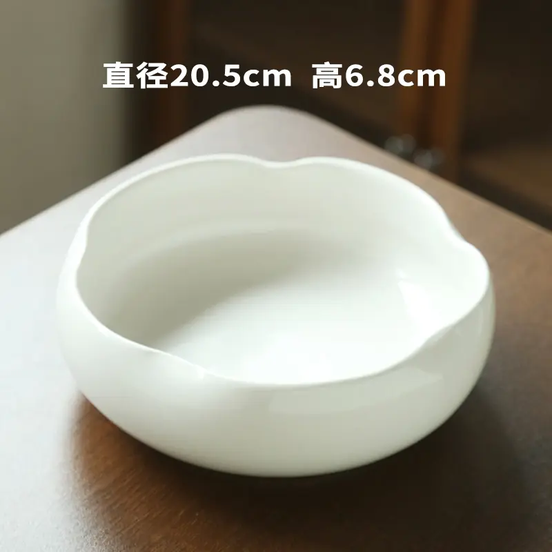 Irregular Round Ceramic Ashtray Wavy Soot Storage Box Ceramic Kiln Ashtray Fly Ash Proof and Windproof Home Decoration Ornaments
