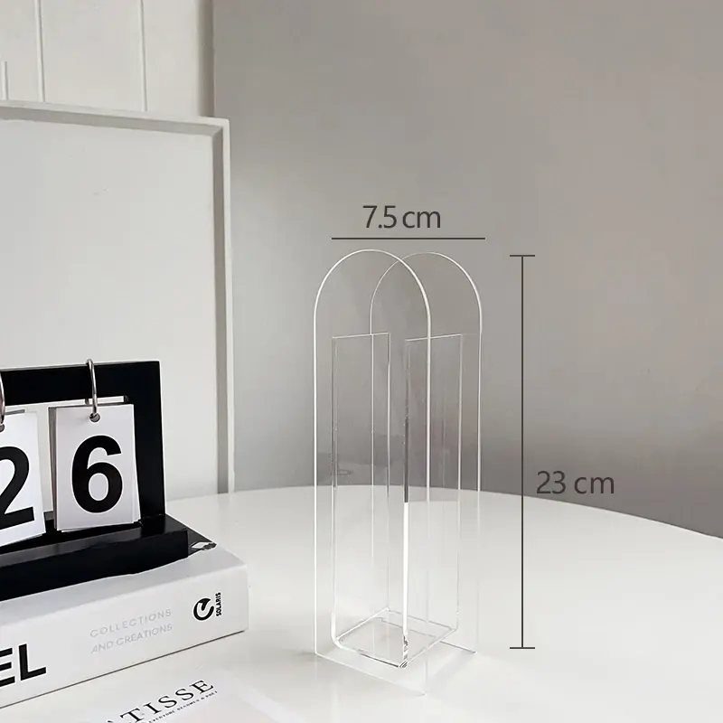 Acrylic Transparent Box Vase Desk Decorative Ornaments Spherical Crafts Room Abstract Art Decoration Geometric Decoration