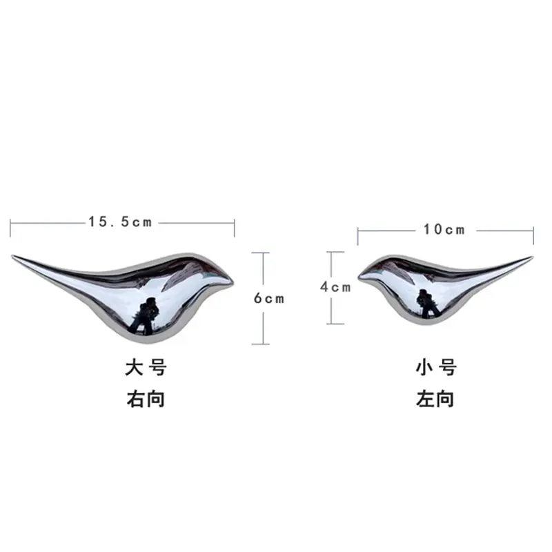 Living Room Wall Mounted Background Display Three-dimensional Bird Electroplating Simulation Animal Wall Mounted Decoration