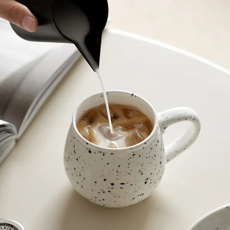 Nordic Ceramic Tableware Breakfast Milk Cup Breakfast Pastry Set Living Room Drinking Utensils Ceramic Mug Modern Home Decor