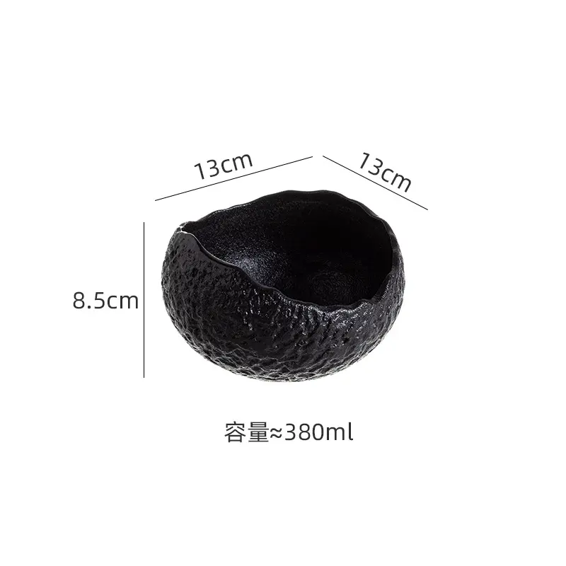 Irregular Pottery Bowls Stone Patterned Dessert Bowls Creative Ceramic Tableware Hotel Molecular Cuisine Bowls Kitchen Supplies