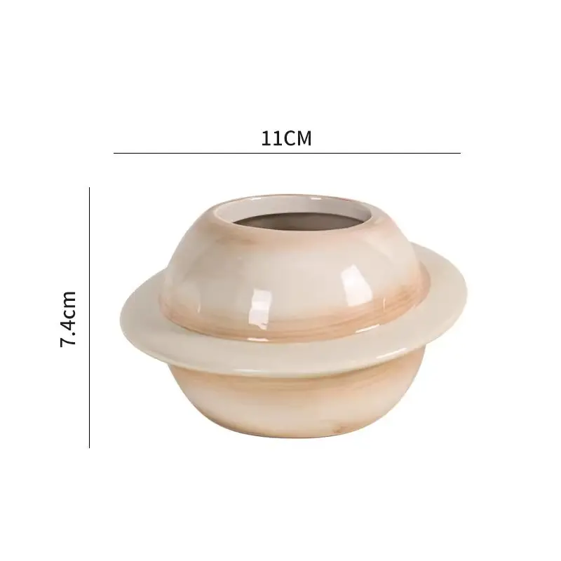 Planet Succulent Pot Creative Universe Cute Design Decoration Plant Ceramic Vase Living Room Countertop Decoration Planet Vase