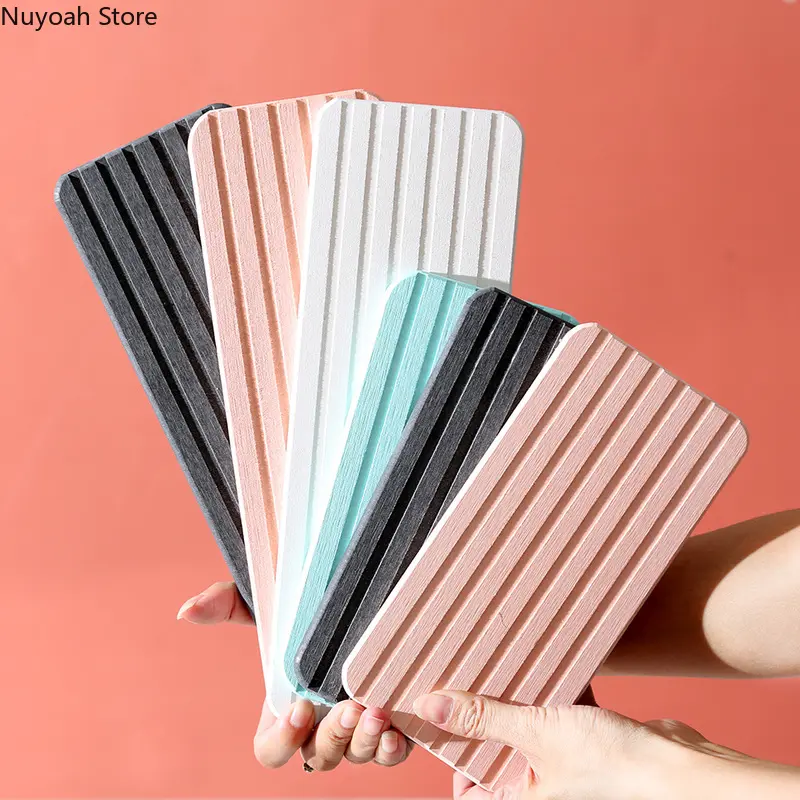 Rectangular Mouthwash Coaster Simple Diatom Mud Absorbent Pad Quick-drying Household Diatomite Tray Creative Bathroom Supplies