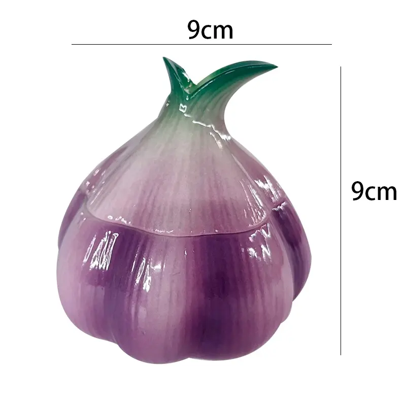 Purple Onion Ceramic Candy Jar Luxury Storage Kitchen Home Decoration Ceramic Onion Modeling Storage Jar Kitchen Tableware