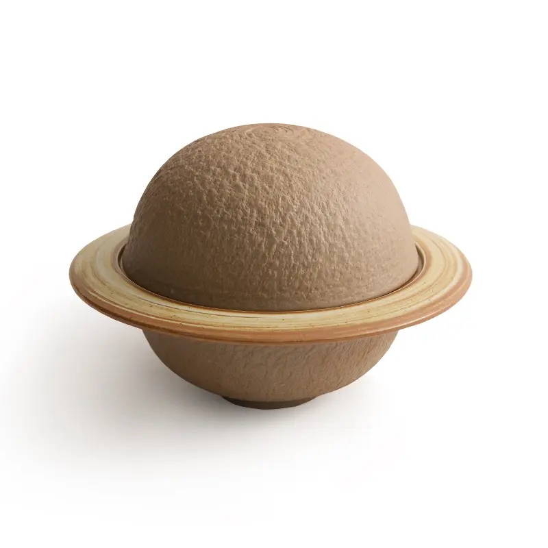 Coarse Pottery Jupiter Dishes Creative Straw Hat Dishes Round Tableware Kitchen Supplies Soup Bowl European Kitchen Utensils