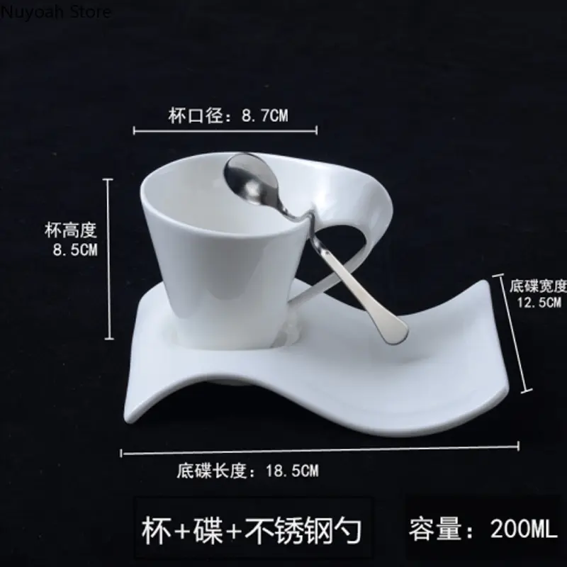 European Style Coffee Cup 90ML Espresso Coffee Cup Ceramic Set Mug Creative Couple Breakfast Cup Milk Cup Home Decoration