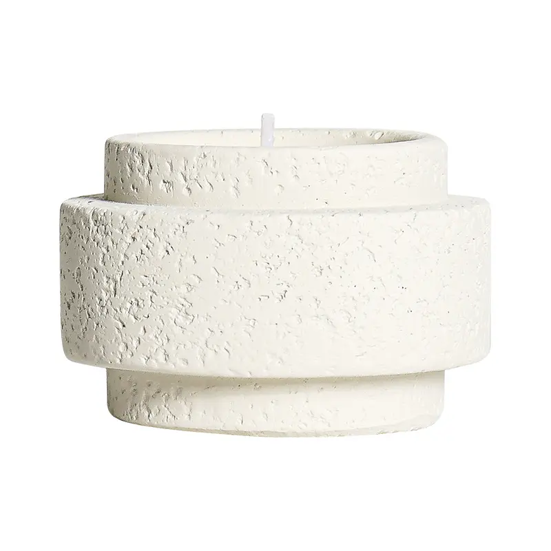 Nordic Simple Matte Cement Candle Holder Home Aromatherapy Candle Cup Diy Candle Holder Ornaments Wax Container Home Decoration