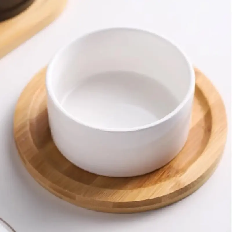 Ceramic Cake Fruit Bowl Pudding Soup Cup Glass Lid Jam Ice Cream Fresh Dessert Plate Bird's Nest Dessert Bowl Kitchen Supplies