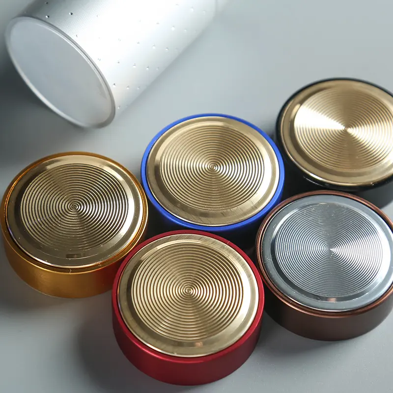 Titanium Aluminum Alloy Tea Can Travel Portable Sealed Jar Metal Mini Storage Box Nut Candy Jar Food Storage Container Art Decor
