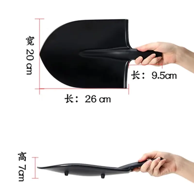 Irregular Melamine Imitation Porcelain Tableware Black Handle Plate Western Food Plate Oval Pizza Steak Plate Fried Rice Plate