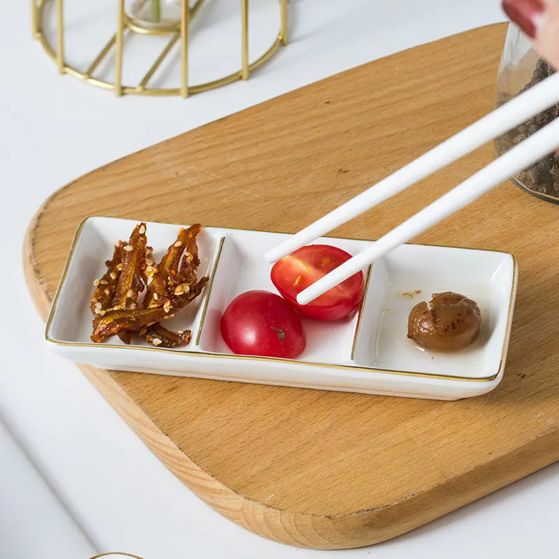 Creative Home Ceramic Phnom Penh Seasoning Dish Frame Dish Restaurant Flavor Dish Vinegar Dish Soy Sauce Dish Dip Dish Tableware