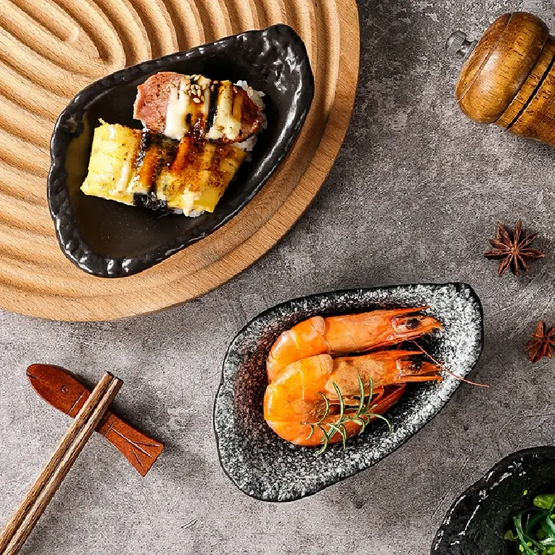 Japanese Ceramic Vintage Seasoning Dish Oyster Sauce Dish Vinegar Pot Seasoning Dish Household Tableware Kitchen Supplies