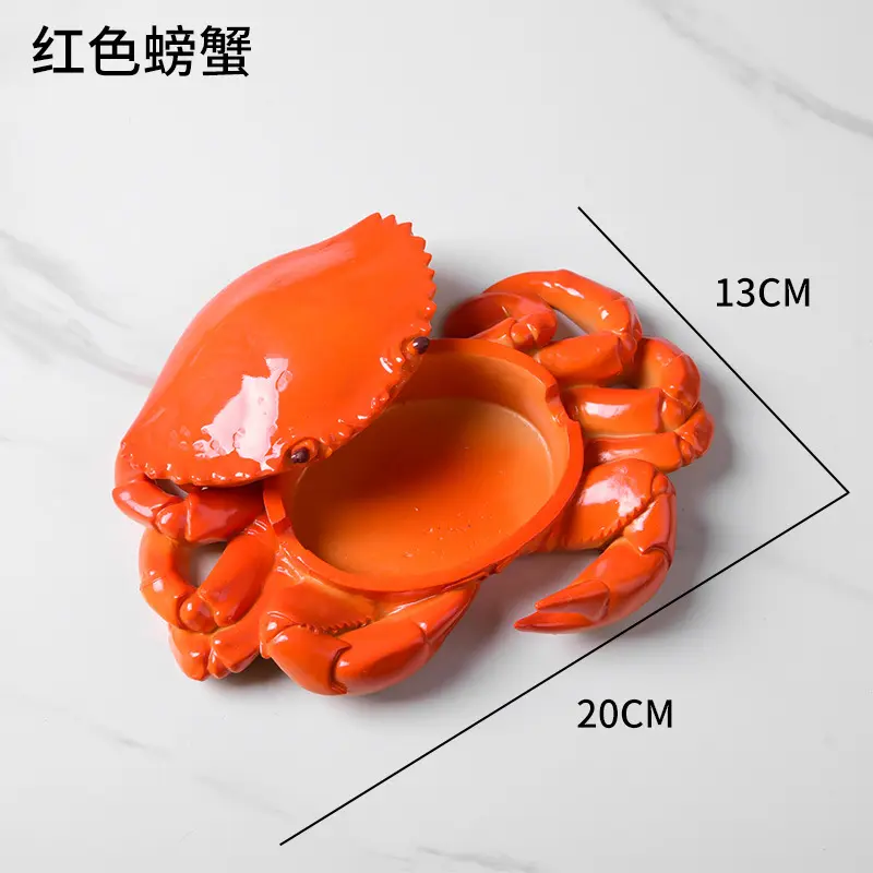 Creative Resin Ashtray for Home Living Room Creative Crab for Office Large Ashtray for Home Decoration Gift for Boyfriend