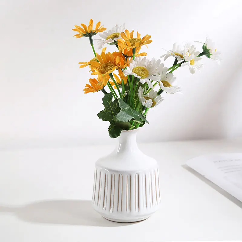 Creative Mini Flower Arrangement Ceramic Vase Aromatherapy Bottle Crafts Ornaments Ceramic Vase Countertop Aesthetic Decoration