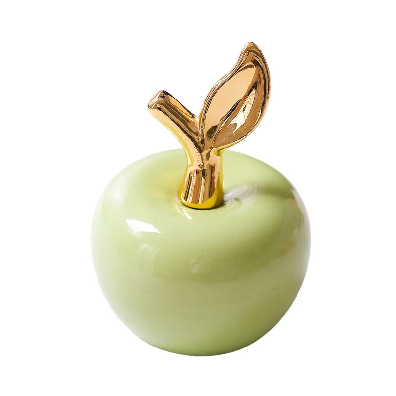 Creative European Apple Ornaments Indoor Porch Living Room Bookcase TV Cabinet Desktop Ceramic Crafts Aesthetic Ornaments