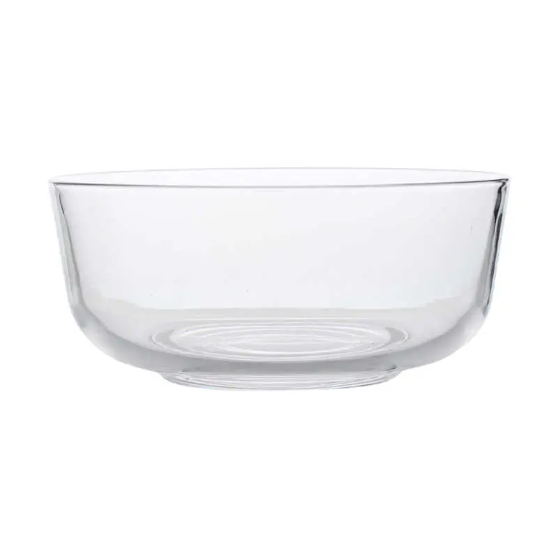 Transparent Glass Salad Bowl Household Kitchen Supplies Simple Vegetable Bowl Dessert Bowl Fruit Bowls