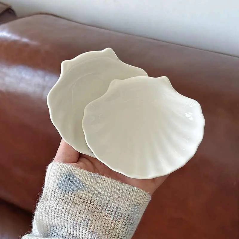 Mini Ceramic Seasoning Plate Candy Dried Fruit Saucer Hotel Western Sauce Plates Solid Color Dipping Plate 10cm