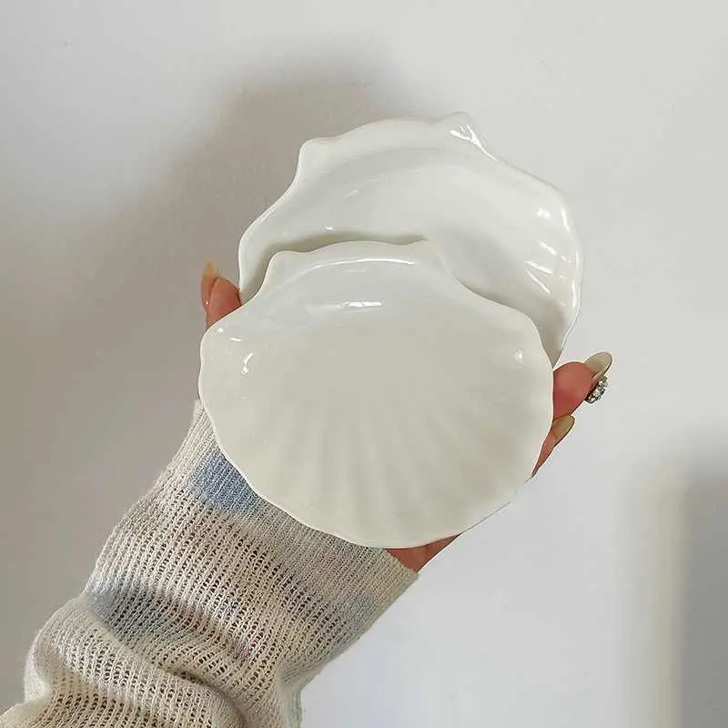 Mini Ceramic Seasoning Plate Candy Dried Fruit Saucer Hotel Western Sauce Plates Solid Color Dipping Plate 10cm