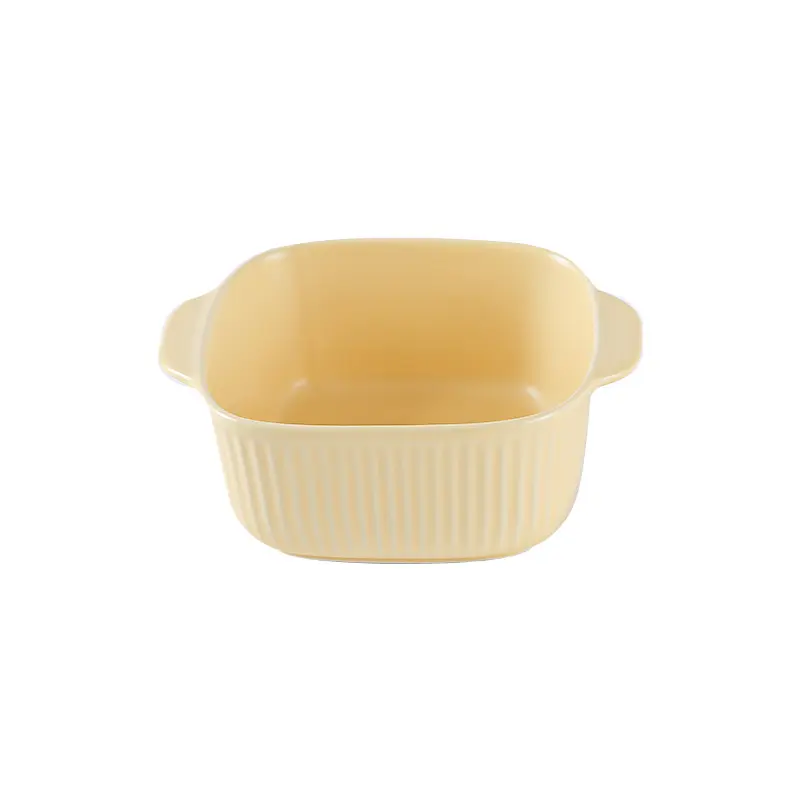 Solid Color Ceramic Amphora Bowl Vegetable Salad Plate Fruit Snack Dish Ice Cream Dessert Bowls Baking Utensils Tableware