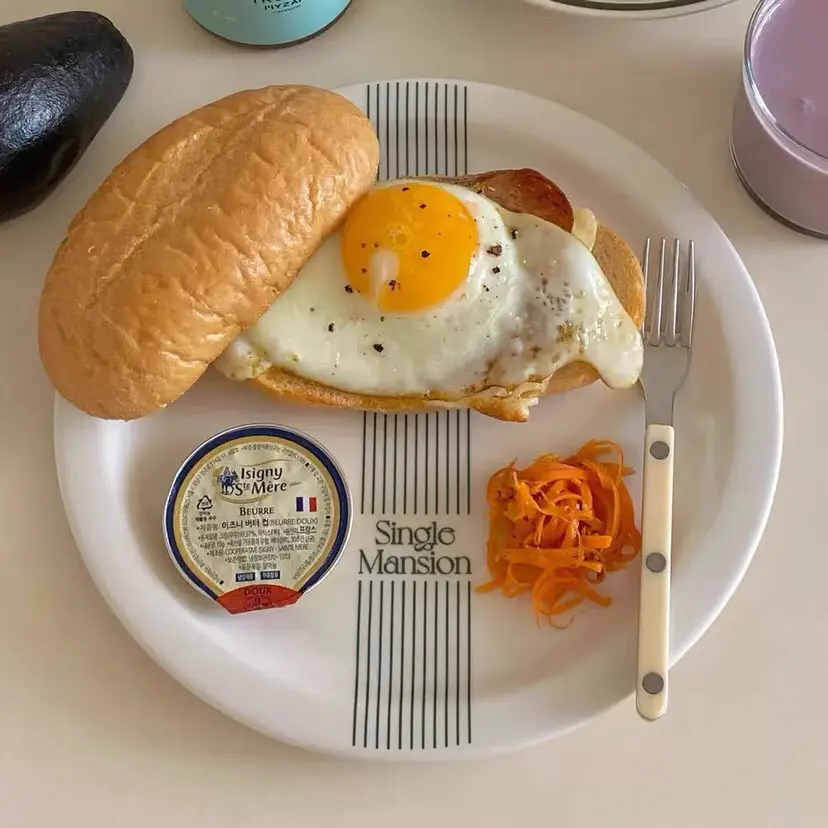 French Green Letter Plate Ceramic Dessert Cake Dish Fruit Salad Bread Breakfast Tray Pasta Steak Dinner Disc Tableware